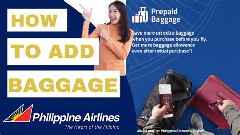 how to add baggage in pal|Philippine Airlines (PAL): A Quick Guide for Travelers.